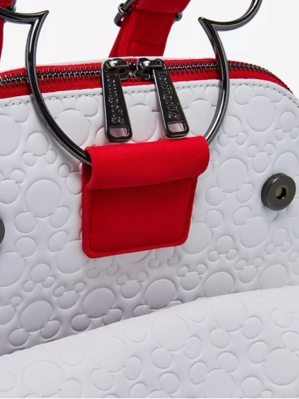 Loungefly Disney Mickey Mouse Embossed with Figural Handle Mini Backpack 🆕🆕🆕 - Picture 11 of 13